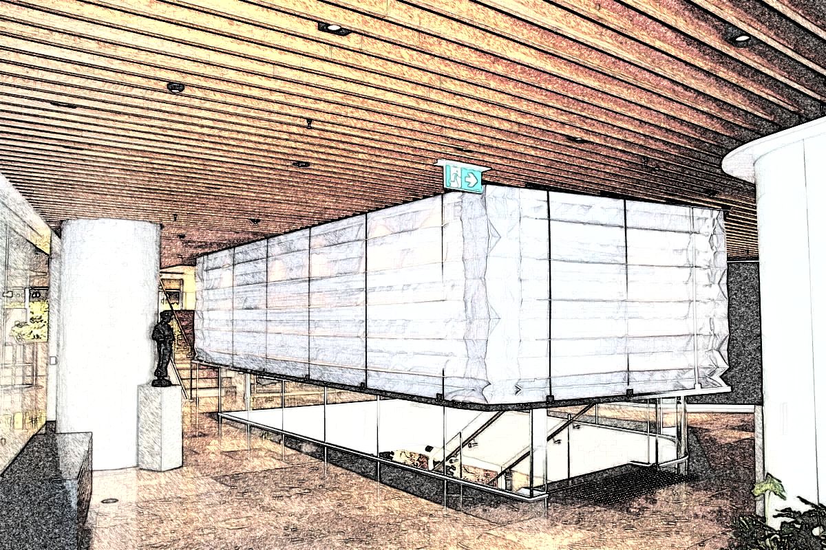 Противопожарные шторы «Гармошка» для высотных зданий